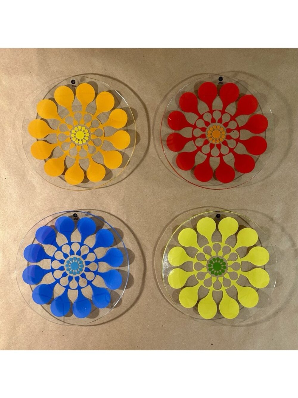 SagaForm Lotta Odelius Juicy Flower Swedish 8” Plates-Set of 4 with Tags
